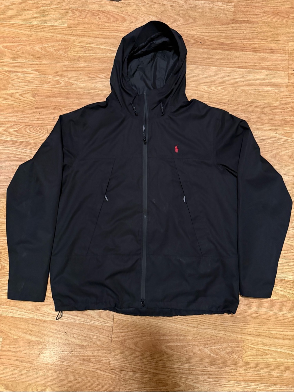 Polo Ralph Lauren Lightweight Hooded Rain Jacket Rain Coat Large.